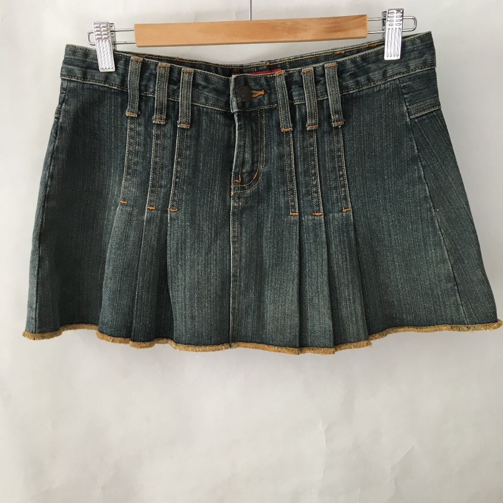 Red Hot Jean Women Teen's Mini Denim Skirt Blue 5